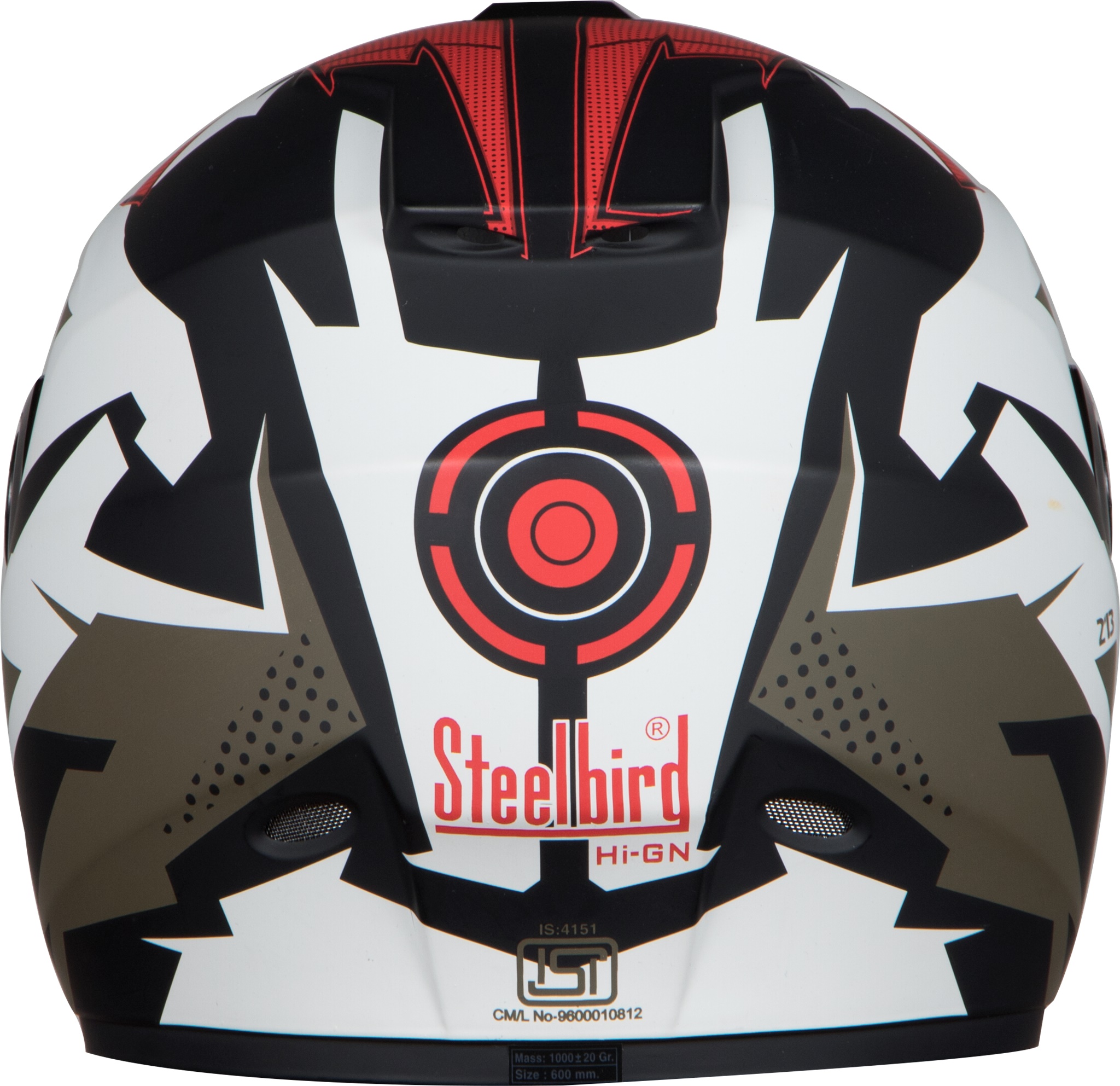 Steelbird HI-GN Men Vision Decal Hunk Matt Black/Green ( Fitted With Clear Visor Extra Smoke Visor Free)